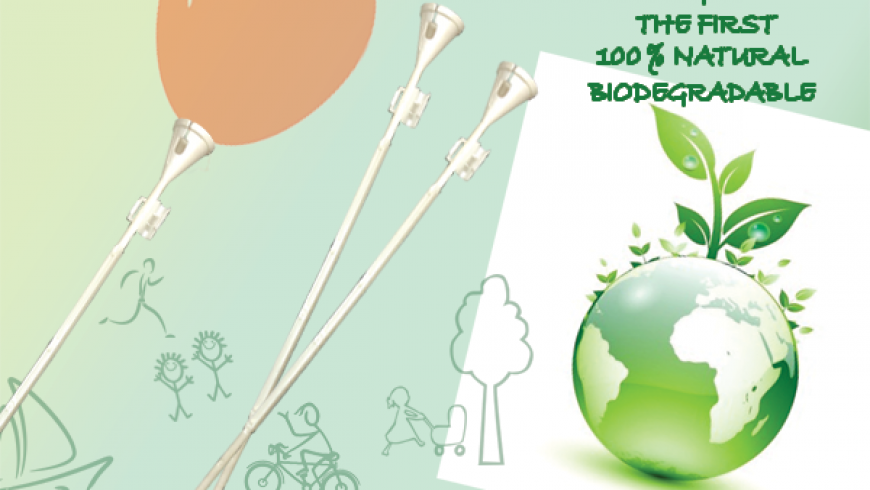 100% BIODEGRADABLE STICK for balloons